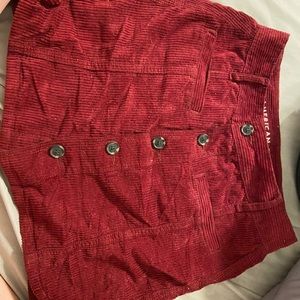 Corduroy Maroon American Eagle Skirt